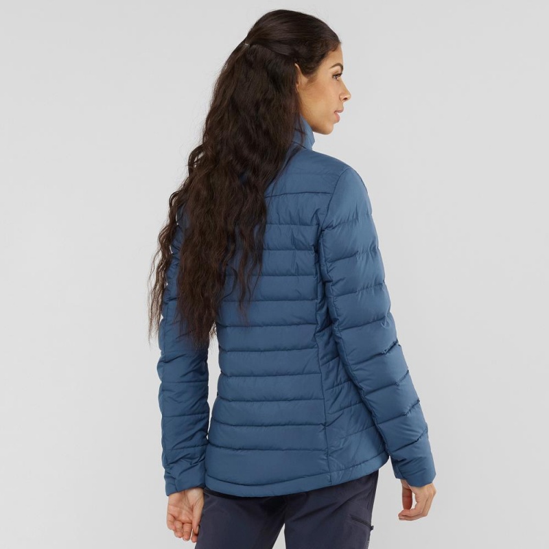 Salomon Transition Down Jacket W Jacka Dam Marinblå | 10429-IZDO