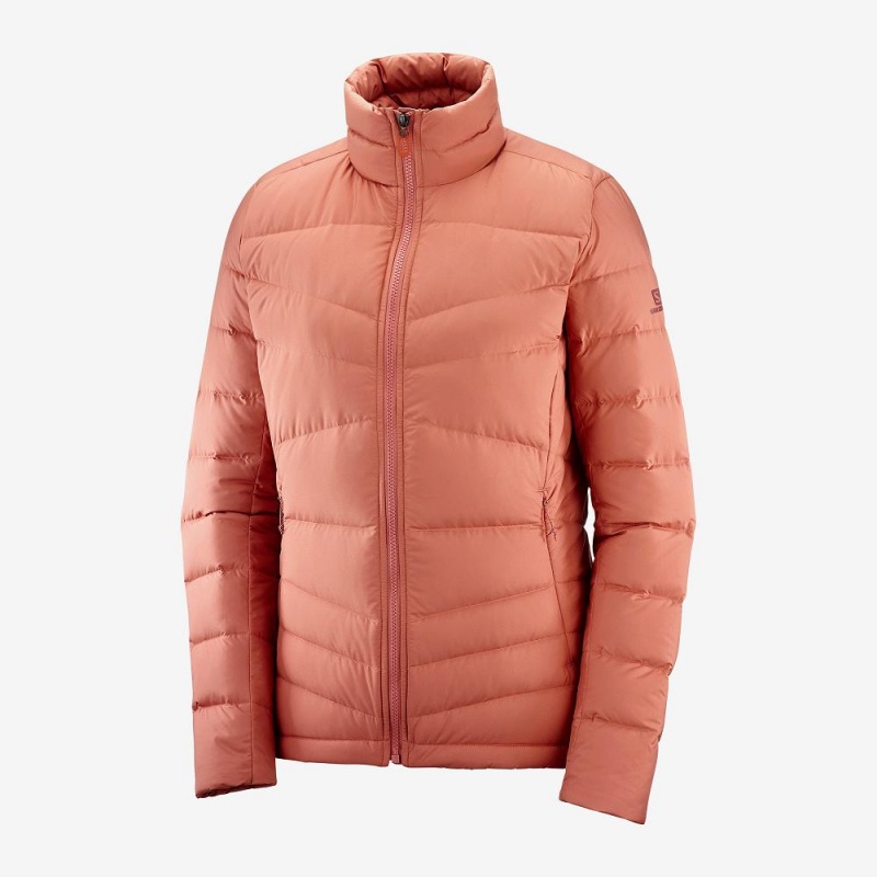 Salomon Transition Down Jacket W Jacka Dam Orange | 84527-PKOZ