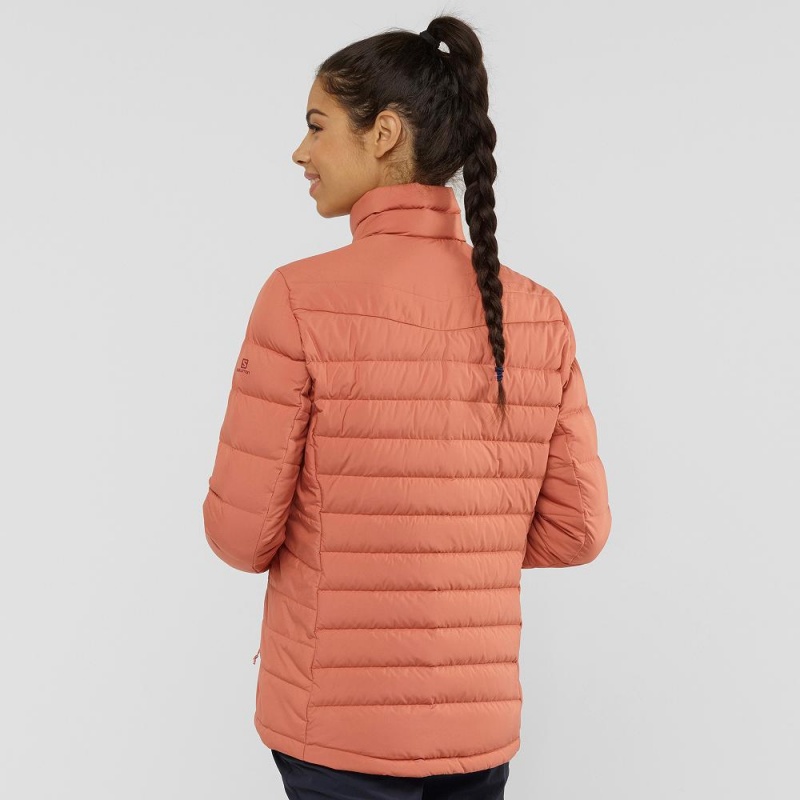 Salomon Transition Down Jacket W Jacka Dam Orange | 84527-PKOZ