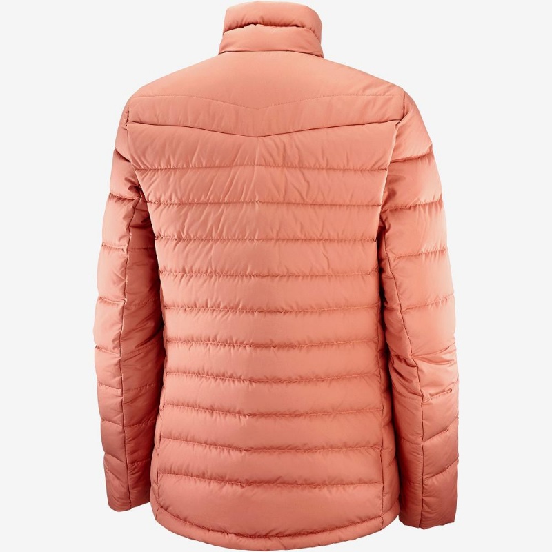 Salomon Transition Down Jacket W Jacka Dam Orange | 84527-PKOZ