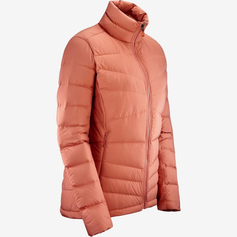 Salomon Transition Down Jacket W Jacka Dam Orange | 84527-PKOZ