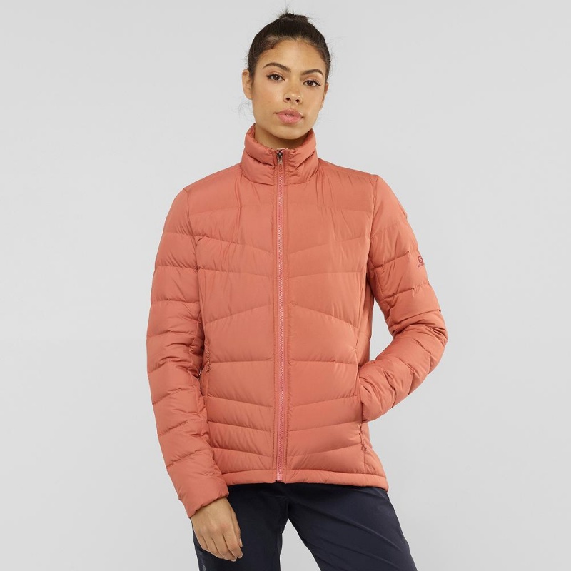 Salomon Transition Down Jacket W Jacka Dam Orange | 84527-PKOZ