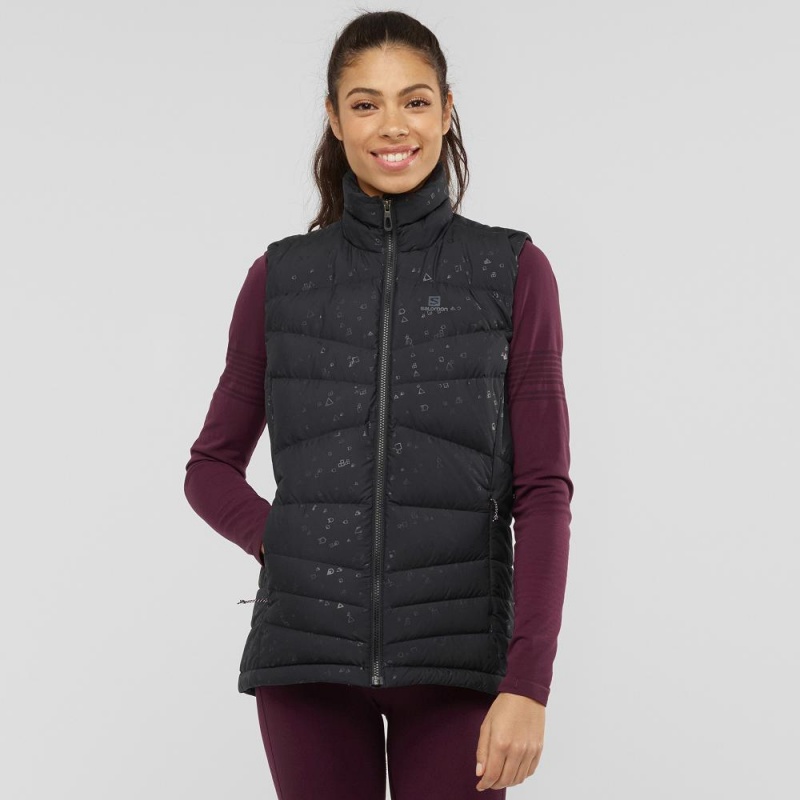 Salomon Transition Down Vest W Jacka Dam Svarta | 71923-YJOL