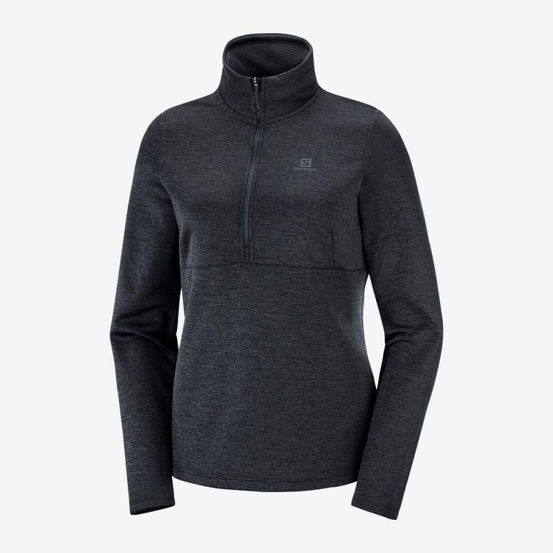 Salomon Transition Half Zip W Skidjackor Dam Svarta | 86721-LSAN