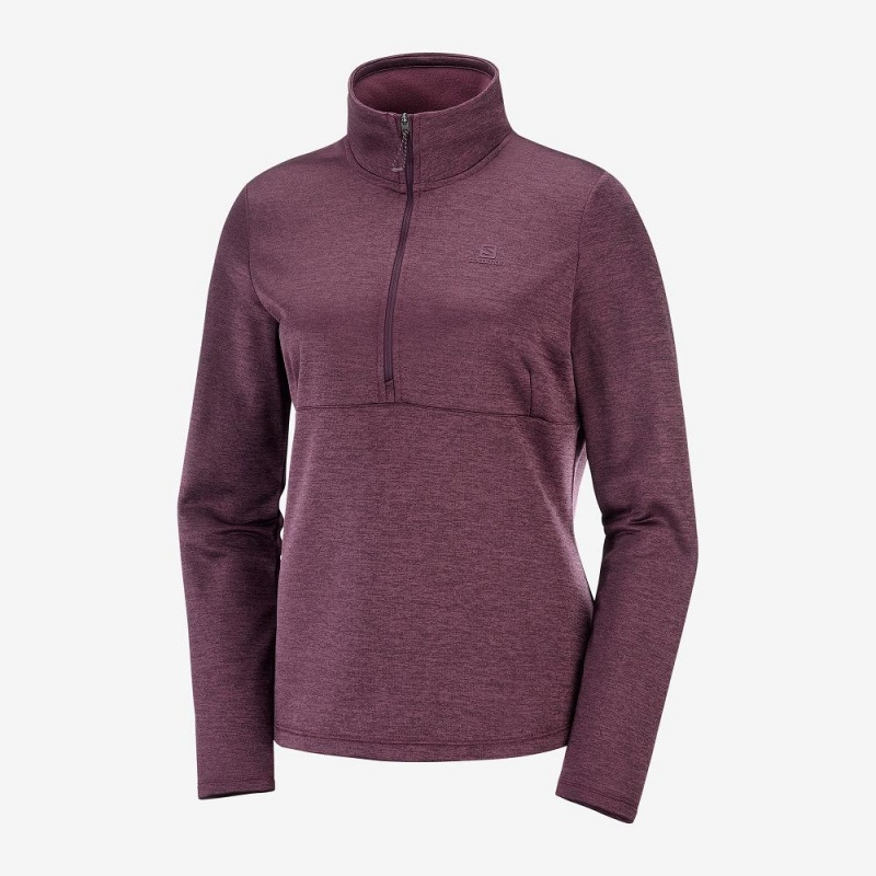 Salomon Transition Half Zip W Skidjackor Dam Lila | 43159-QIRB