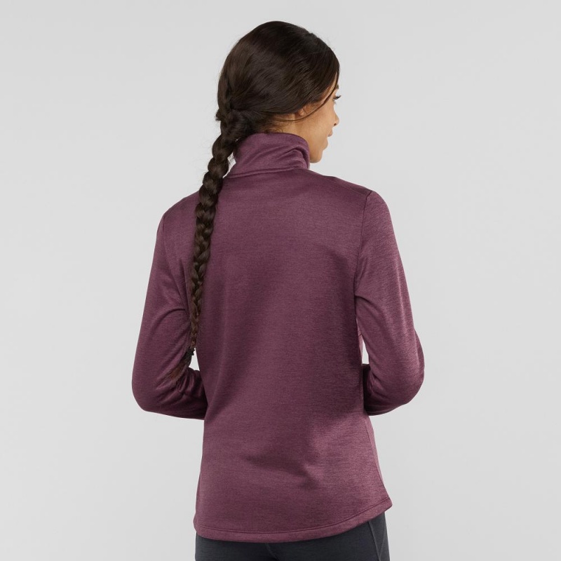 Salomon Transition Half Zip W Skidjackor Dam Lila | 43159-QIRB