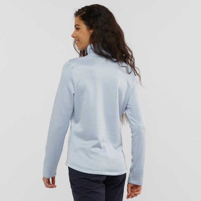 Salomon Transition Half Zip W Skidjackor Dam Blå | 23170-ZEGJ