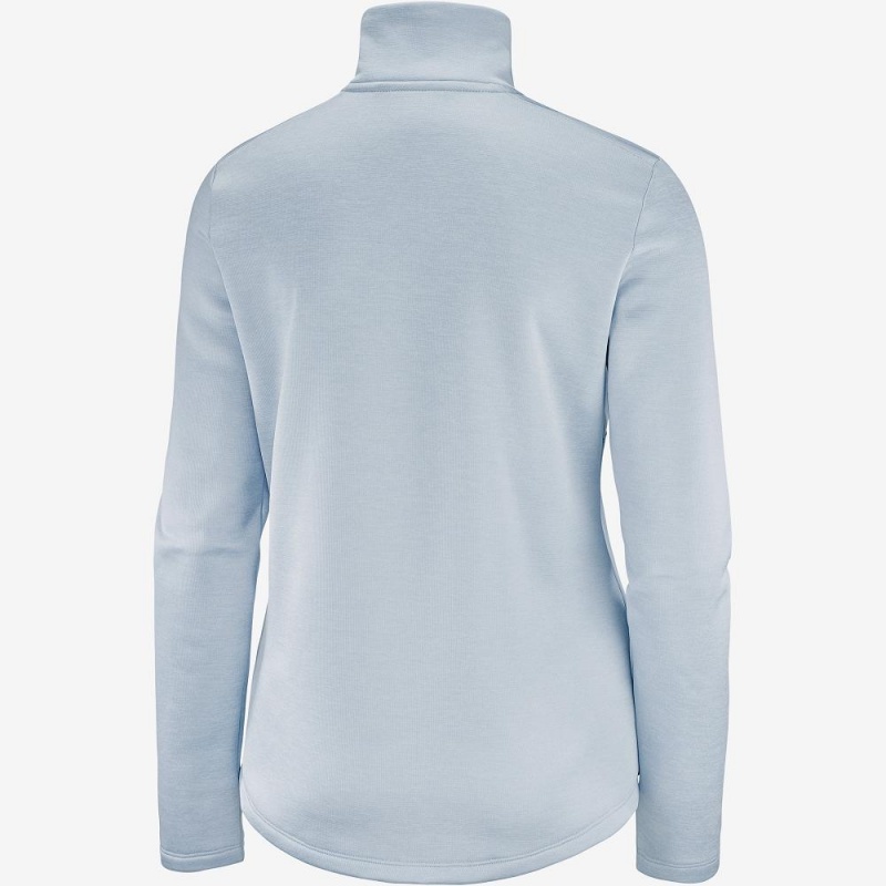 Salomon Transition Half Zip W Skidjackor Dam Blå | 23170-ZEGJ