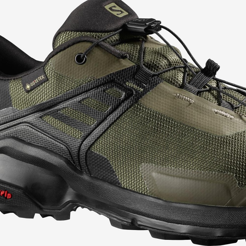 Salomon X Raise Gore-Tex Trekking Herr Gröna | 89130-YSIH