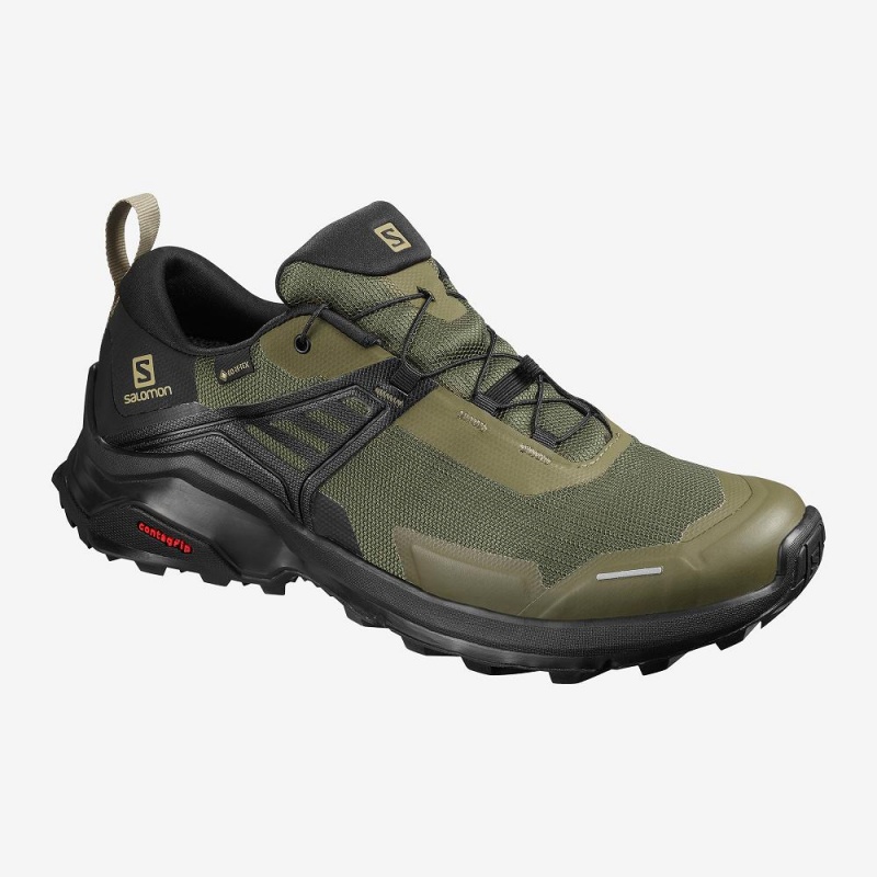 Salomon X Raise Gore-Tex Trekking Herr Gröna | 89130-YSIH