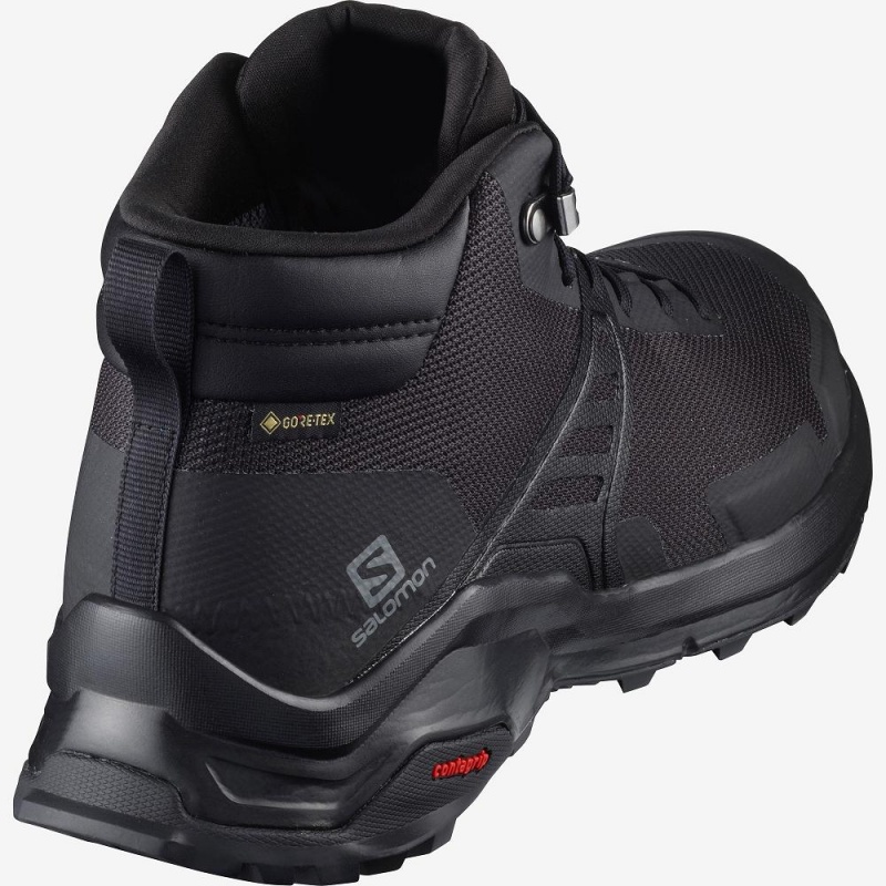 Salomon X Raise Mid Gore-Tex Promenadkängor Herr Svarta | 68354-DRSQ