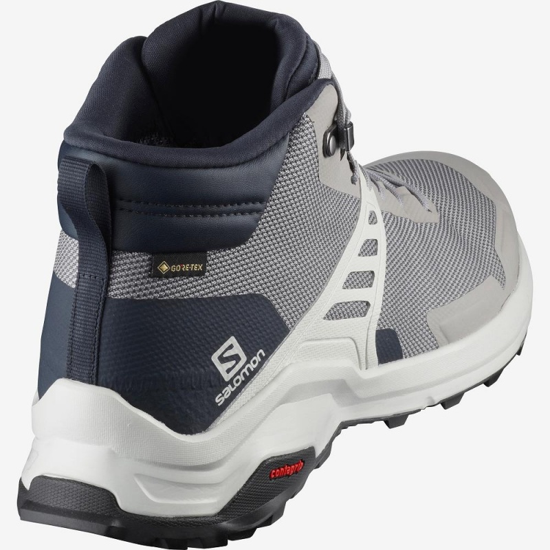 Salomon X Raise Mid Gore-Tex Promenadkängor Herr Gray | 34601-TFDH