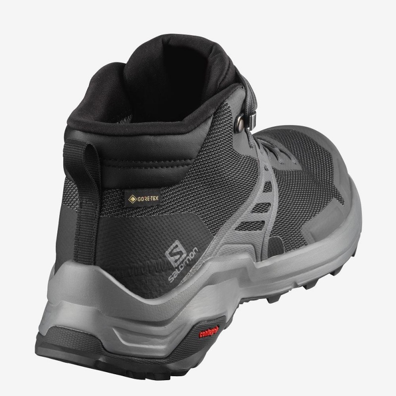 Salomon X Raise Mid Gore-Tex Promenadkängor Dam Gray | 25741-UBXV