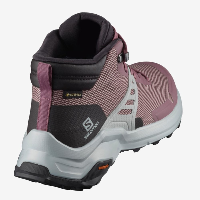 Salomon X Raise Mid Gore-Tex Promenadkängor Dam Rosa | 79582-LRMG