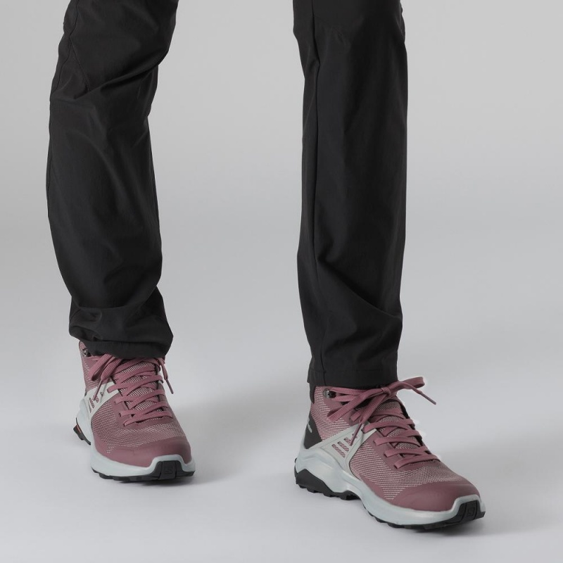 Salomon X Raise Mid Gore-Tex Promenadkängor Dam Rosa | 79582-LRMG