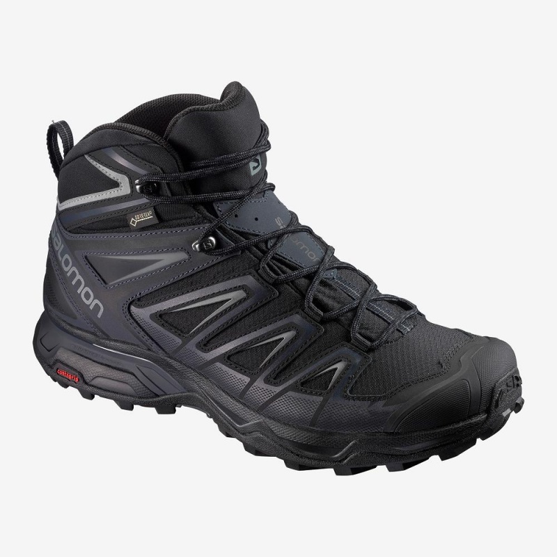 Salomon X Ultra 3 Breda Mid Gore-Tex Promenadkängor Herr Svarta | 64312-QXJW