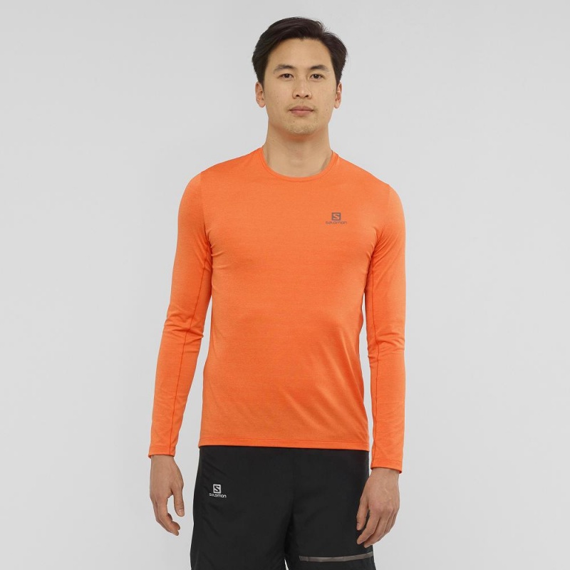 Salomon Xa Ls Tee M Blast Herr Orange | 26475-MYSN