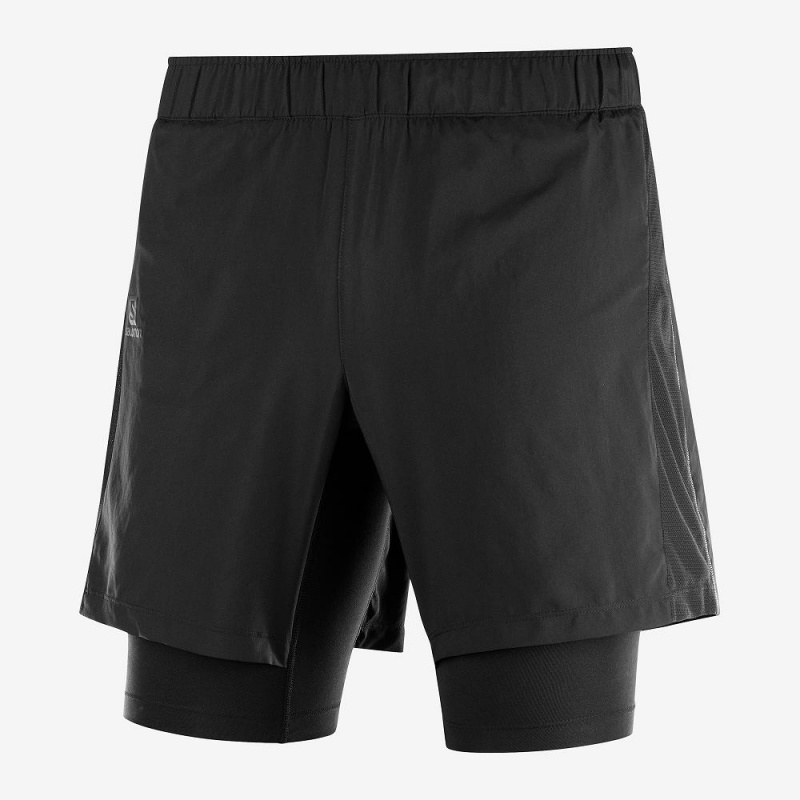 Salomon Xa Twinskin Shorts Herr Svarta | 15487-CAQJ