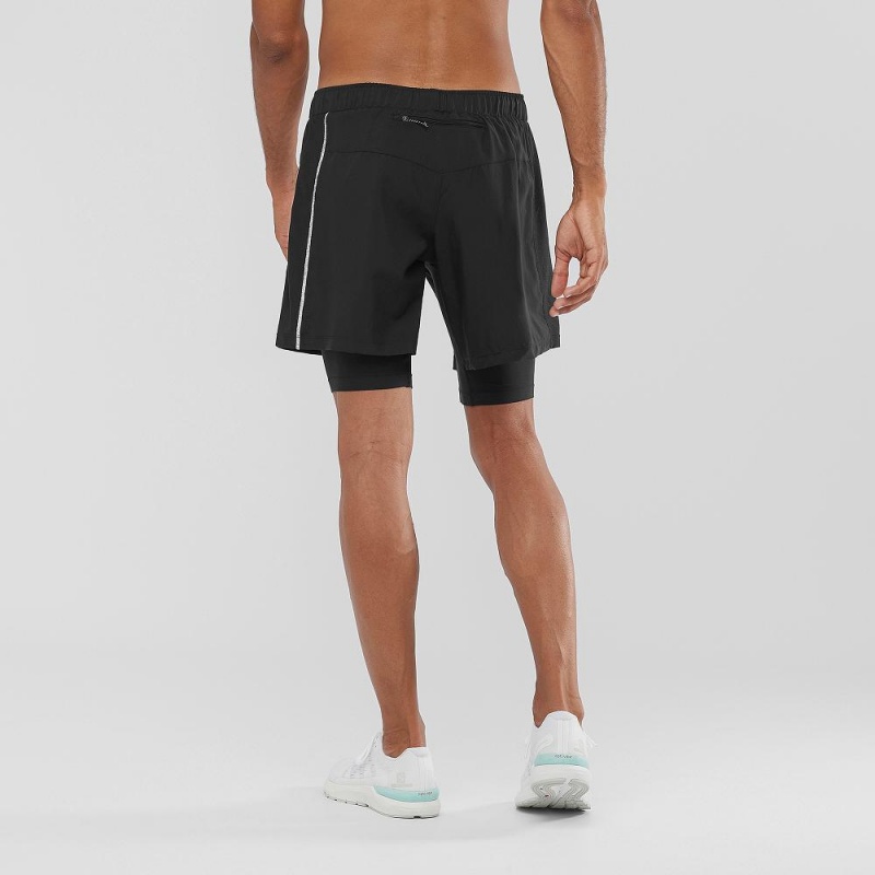 Salomon Xa Twinskin Shorts Herr Svarta | 15487-CAQJ