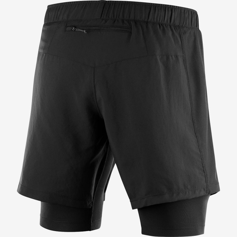 Salomon Xa Twinskin Shorts Herr Svarta | 15487-CAQJ