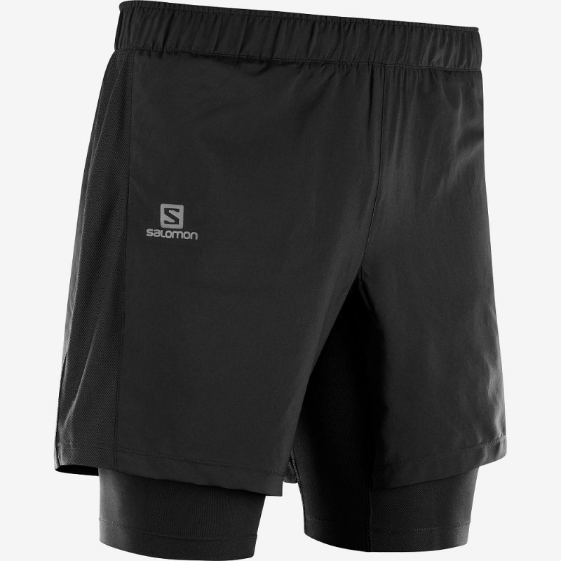 Salomon Xa Twinskin Shorts Herr Svarta | 15487-CAQJ